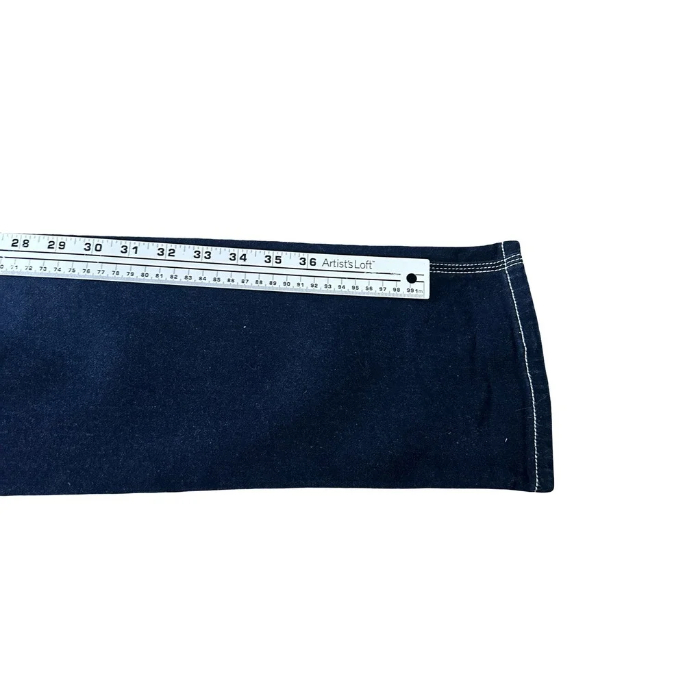 Vintage Y2K Sergio Valente Mens Dark Wash Contrast Stitch Jeans Blue 31 Western - Picture 9 of 13